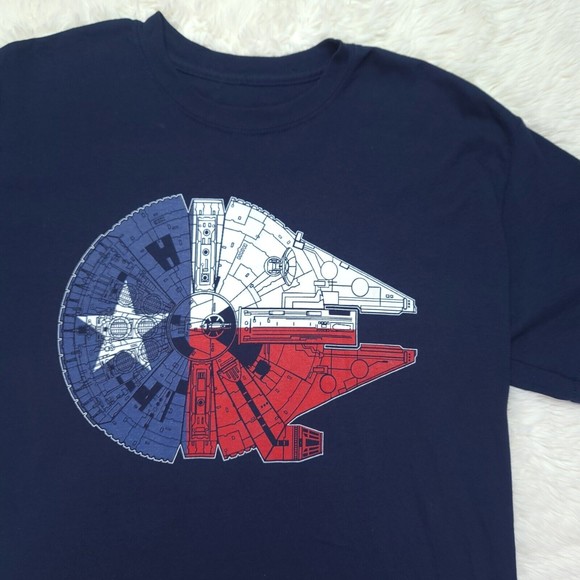Sunfrog | Shirts | Star Wars Texas Flag Sunfrog Navy Millennium Falcon Tshirt Size M | Poshmark